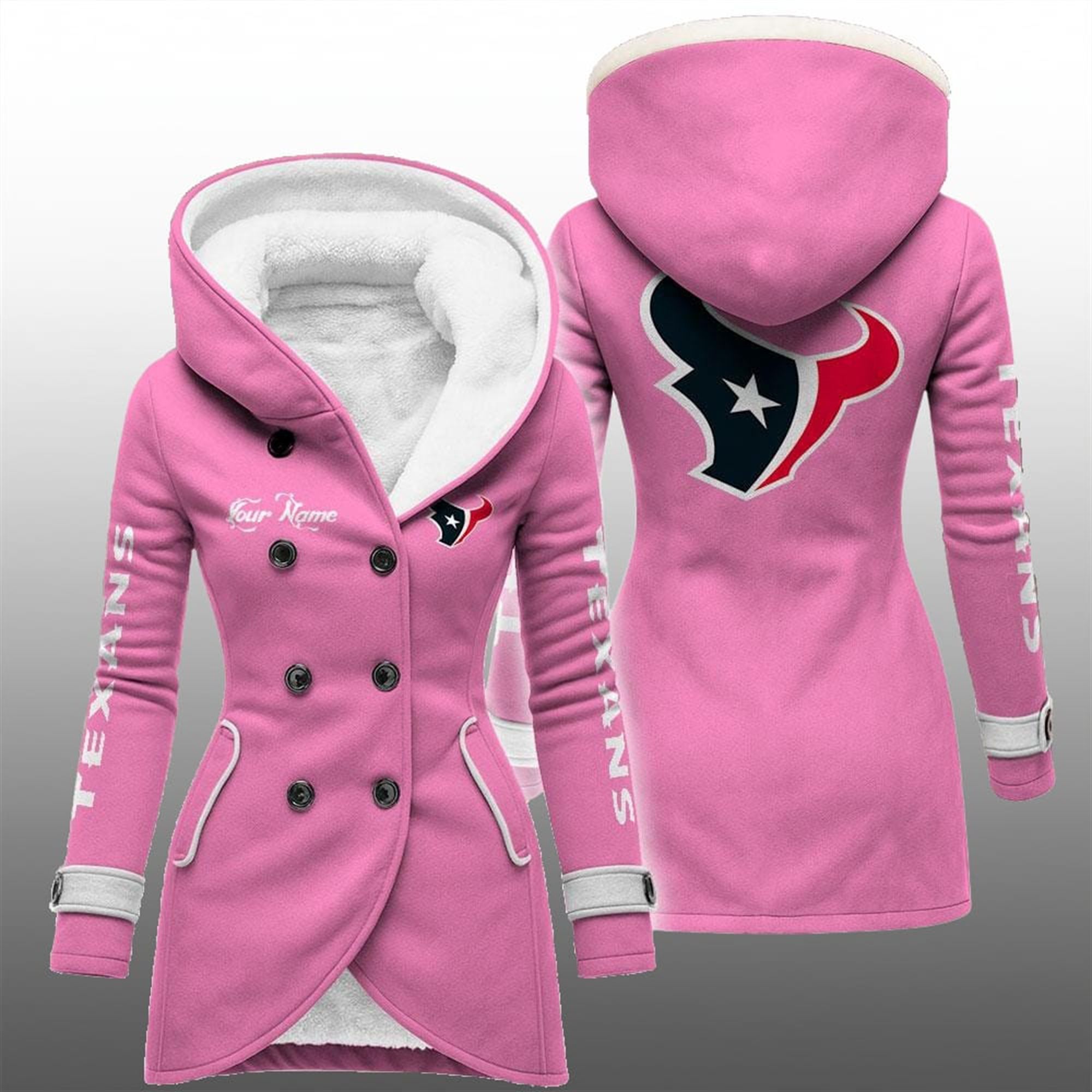 2025 Texans Long Hooded Fleece Jacket 3 2025 Texans Long Hooded Fleece Jacket 3
