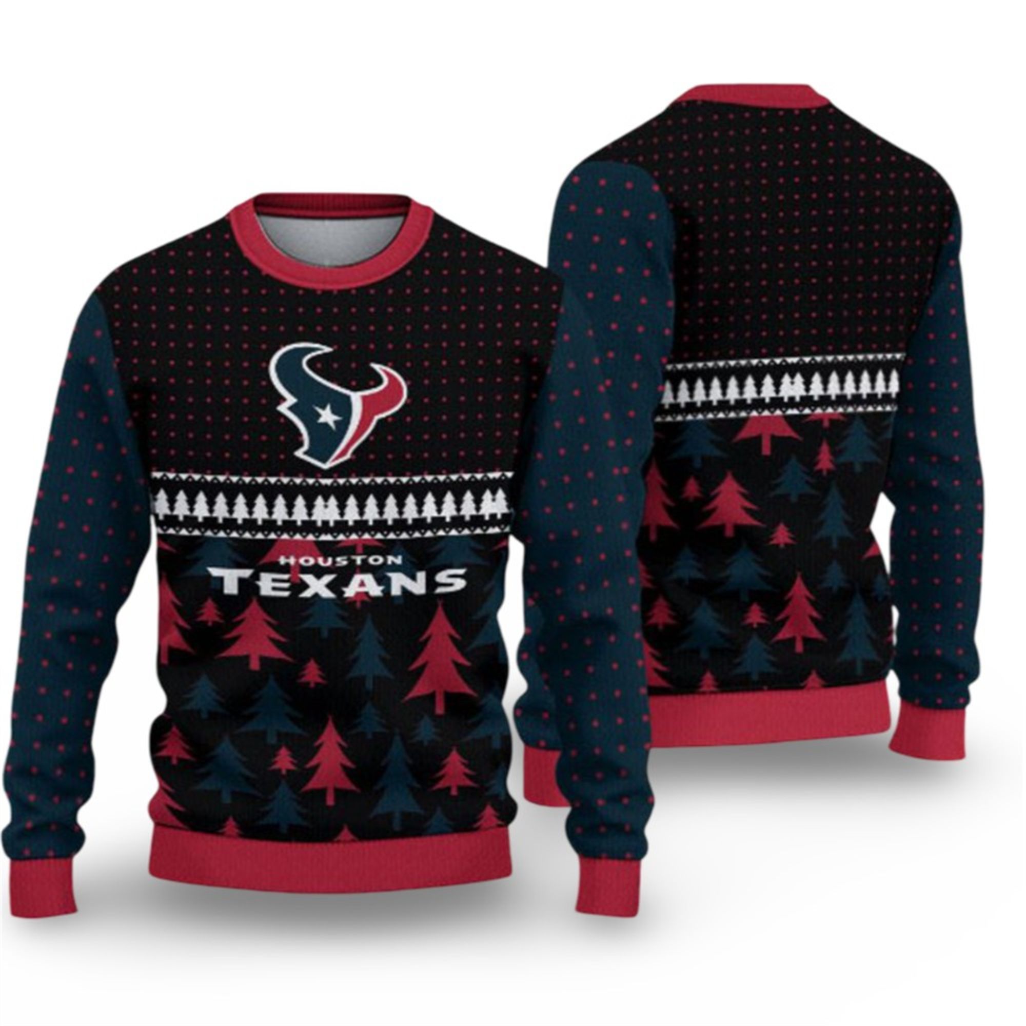 2025 Texans Ugly Christmas Sweater 2 2025 Texans Ugly Christmas Sweater 1 2
