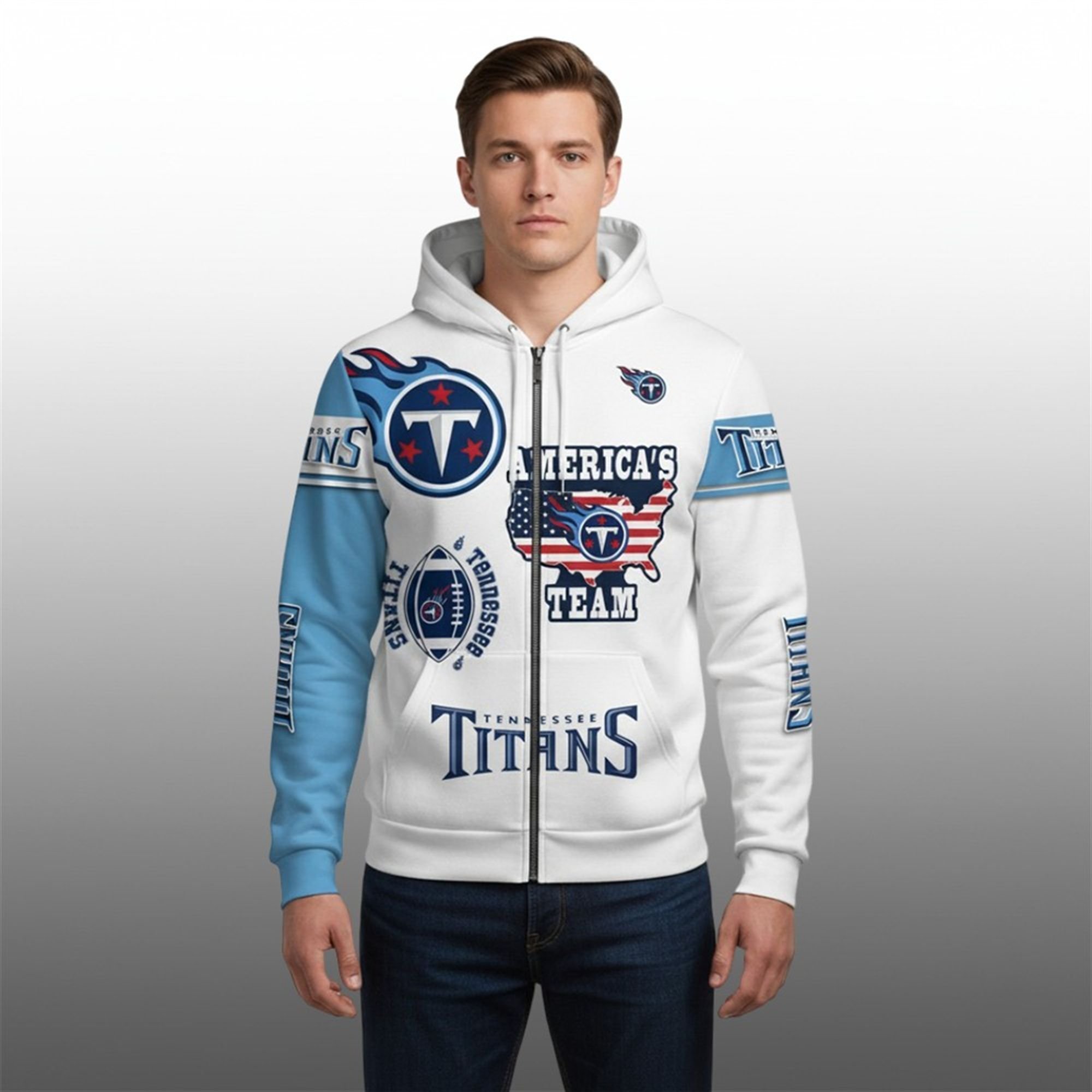 2025 Titans Americas Team Zip Hoodie 2 2025 Titans Americas Team Zip Hoodie 2