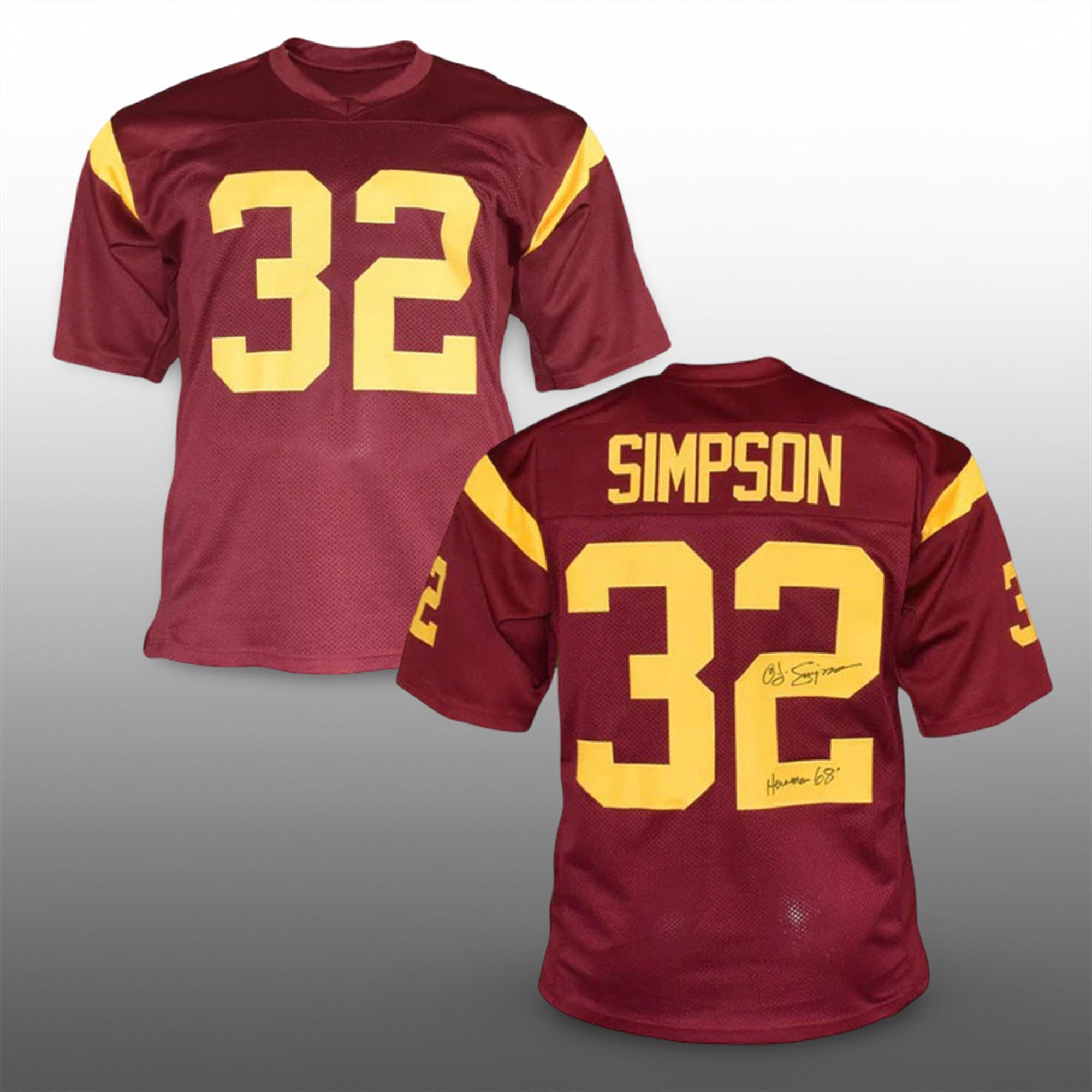2025 USC OJ Simpson Heisman 68 Jersey 0 2025 USC OJ Simpson Heisman 68 Jersey 0