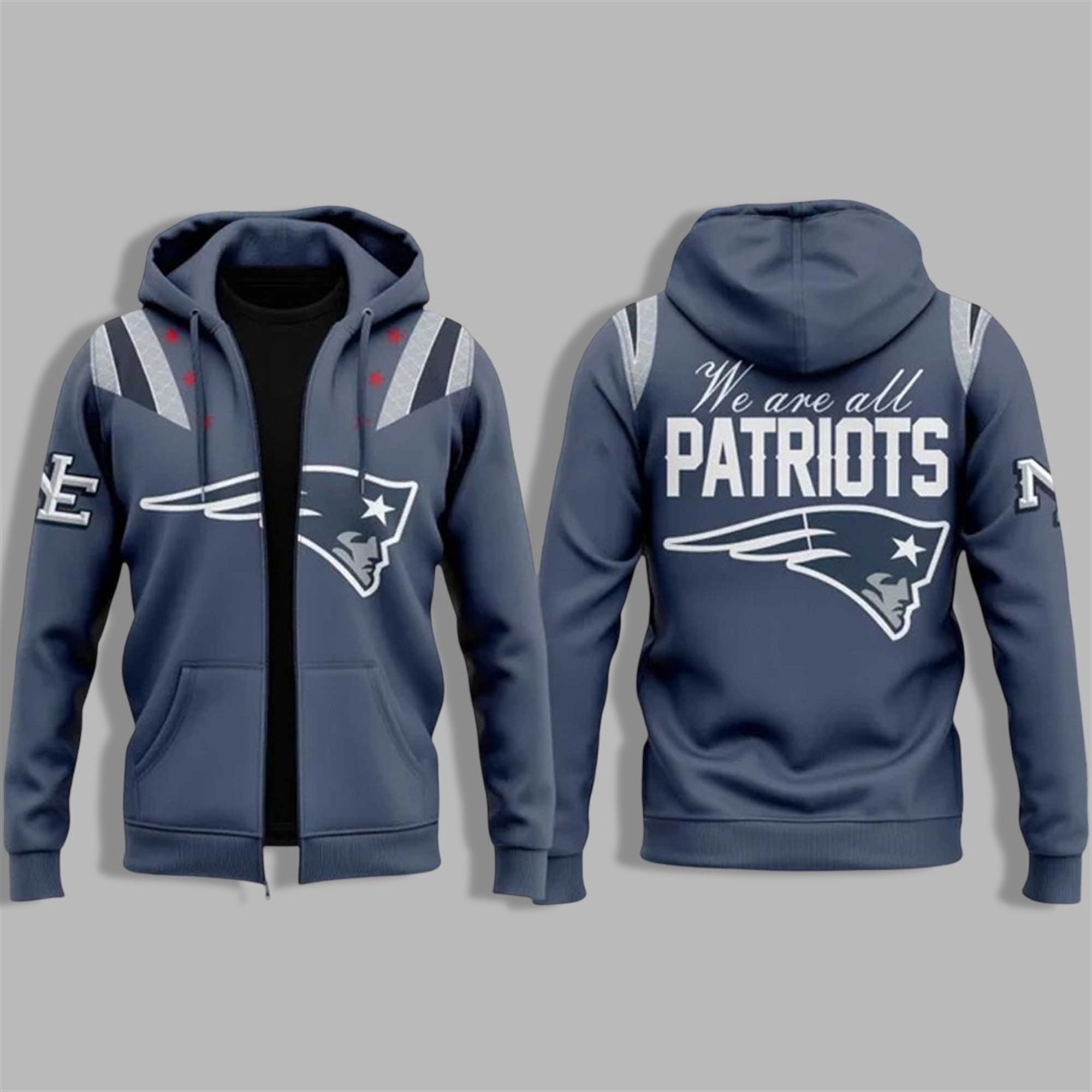 2025 We Are All Patriots Rivalries Storm Blue Hoodie 3 2025 We Are All Patriots Rivalries Storm Blue Zip Hoodie