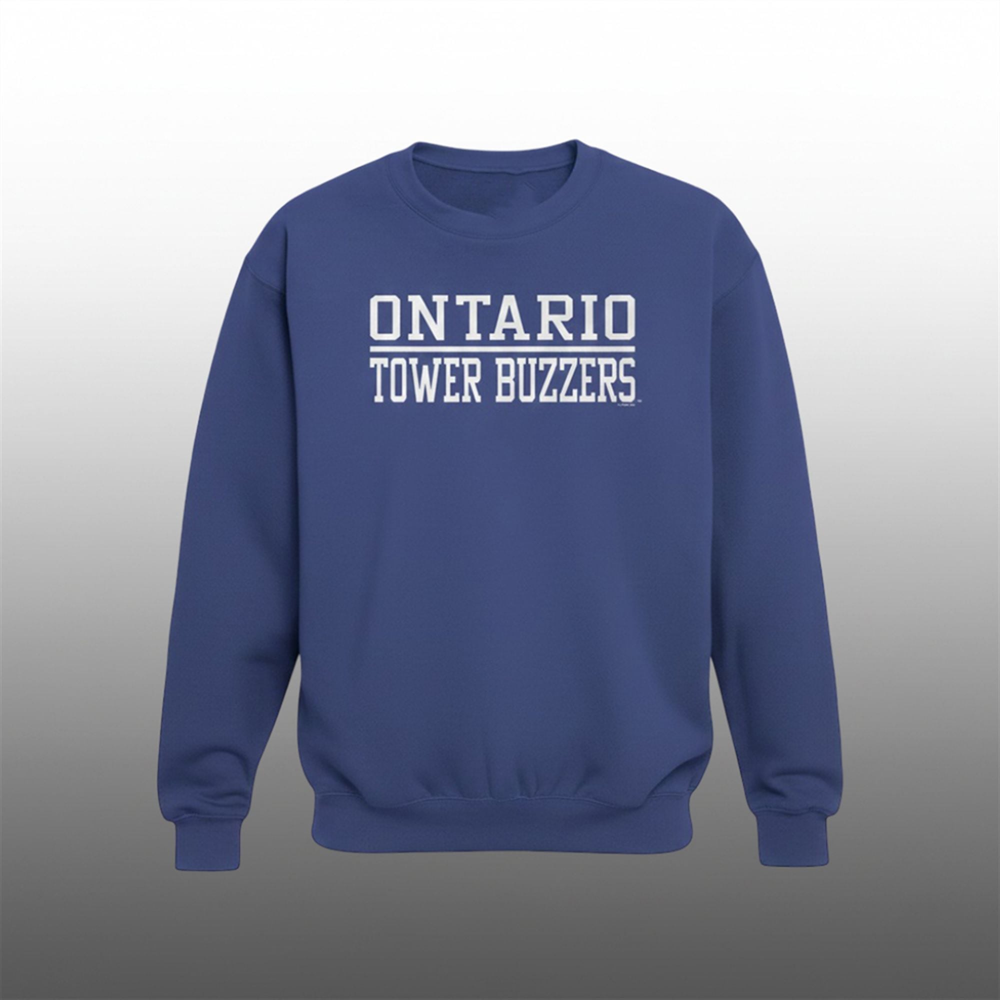 2026 Ontario Tower Buzzers Logo Text Sweatshirt 1 2026 Ontario Tower Buzzers Logo Text Sweatshirt 1