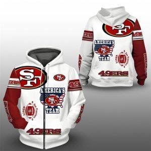 2025 49ers Americas SF Team Zip Hoodie 1