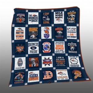 2025 Denver Broncos Die Hard Fan Spirit Blanket 1 1