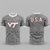 4 2025 Virginia Tech Stone Wall USA Shirt