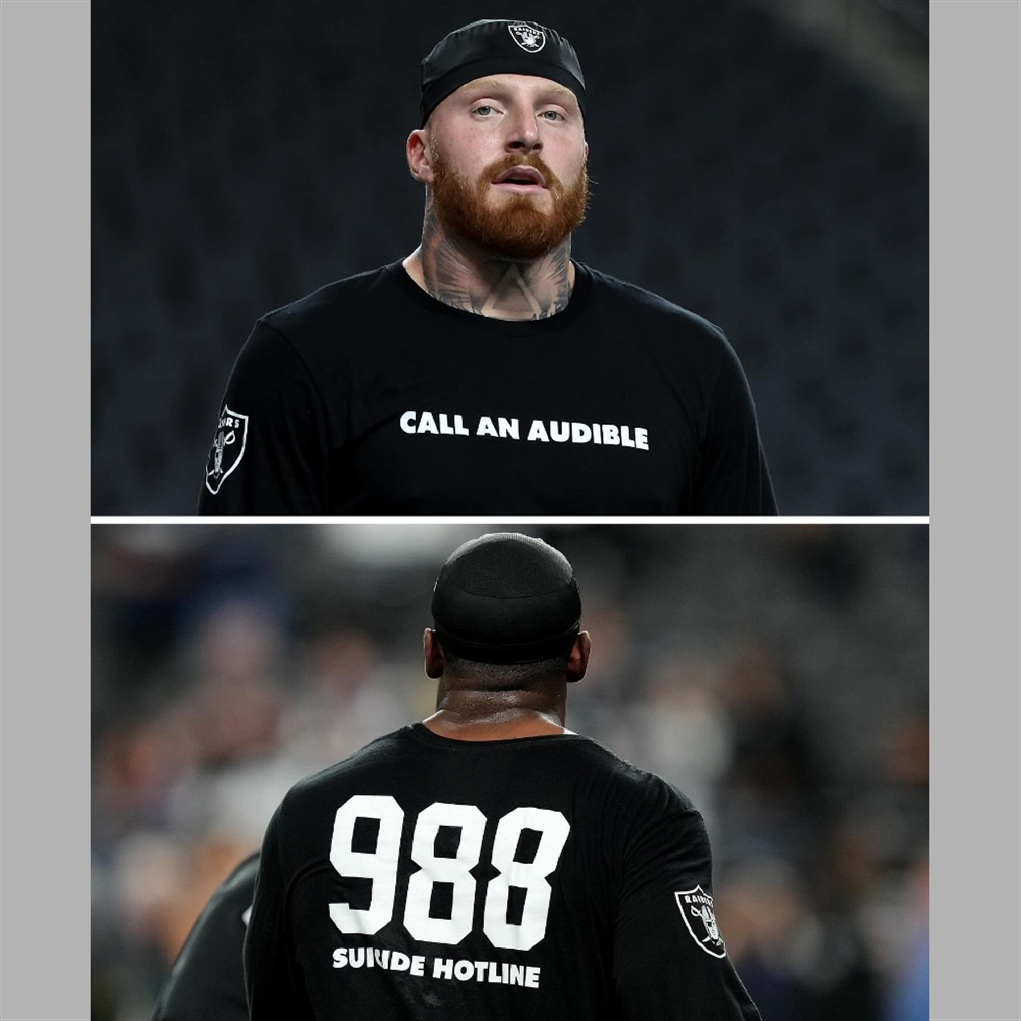 4 Raiders Maxx Crosby Call All Audible 988 Suicide Hotline Hoodie 4 Raiders Maxx Crosby Call All Audible 988 Suicide Hotline Hoodie