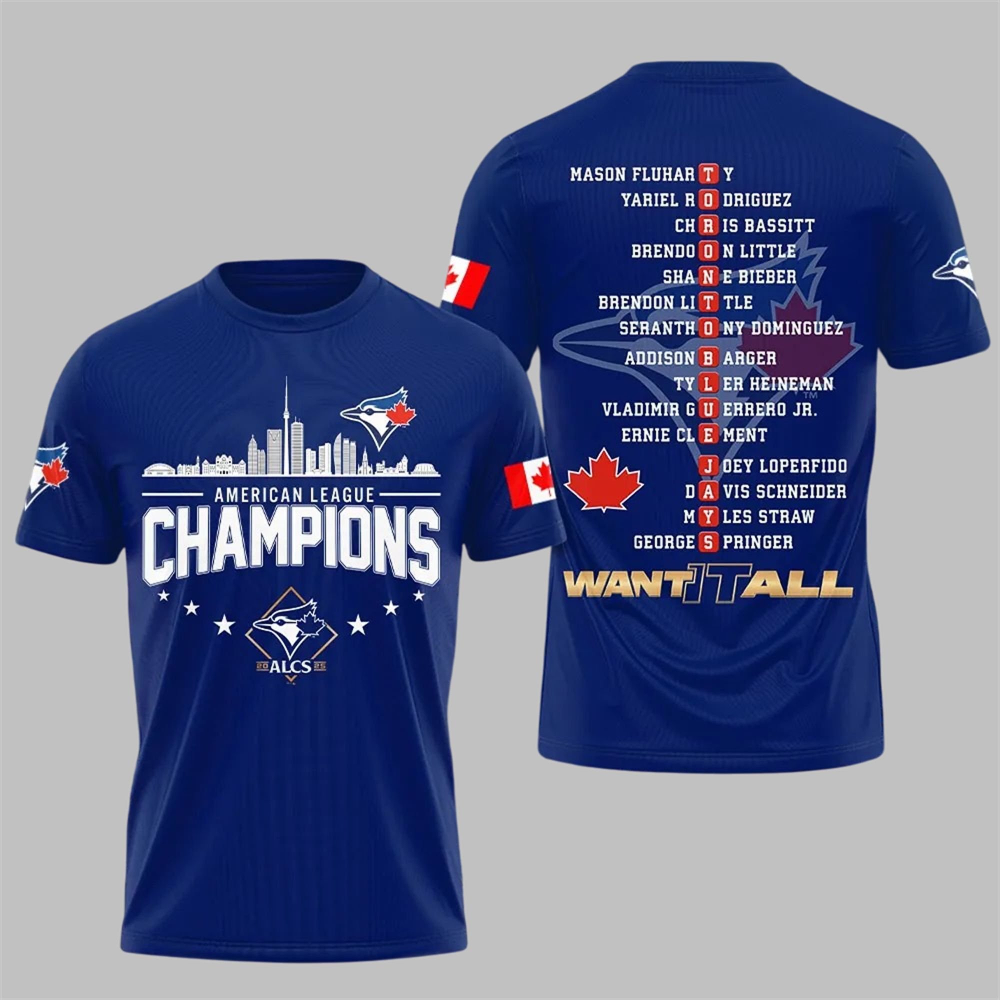 5 Blue Jays 2025 American League Champions Want It All Shirt 5 Blue Jays 2025 American League Champions Want It All Shirt