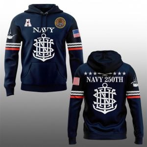 8 2025 Navy Midshipmen Celebrate 250th Anniversary Hoodie