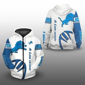 2025 Detroit A Lions Victory Zip Hoodie 1