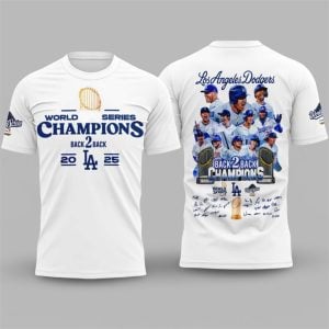 LA Dodgers 2025 World Series Win Back 2 Back Shirt 1