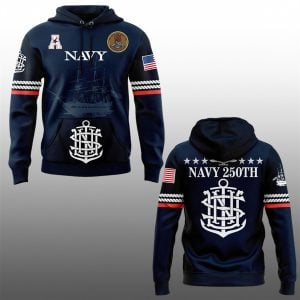 1 2025 Navy Midshipmen 250th Anniversary Hoodie