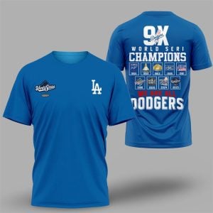 Dodgers World Series 2025 9X Champions We Are All Dodgers Shirt 1
