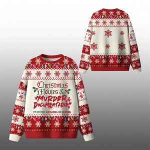 2025 Christmas Christmas And Murder Ugly Sweater 1 1