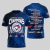 9 Blue Jays WinCraft 2025 American League Champions Shirt