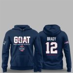 Patriots Tom Brady Goat 2025 Hall Of Fame Honor Hoodie