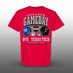 2025 BYU vs Texas Tech 2025 College GameDay Shirt 1 1