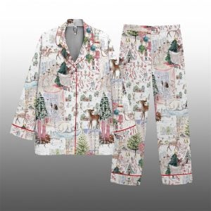 2025 Christmas Winter Wonderland Pajamas Set 1