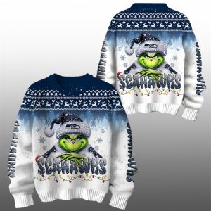 2025 Seahawks Grnch Season Christmas Ugly Sweater 1 1