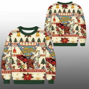 2025 Christmas Merry Christmas 1990 Ugly Sweater 1 1