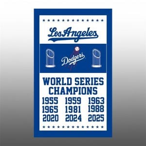 Los Angeles Dodgers World Series Champions 2025 Flag 1