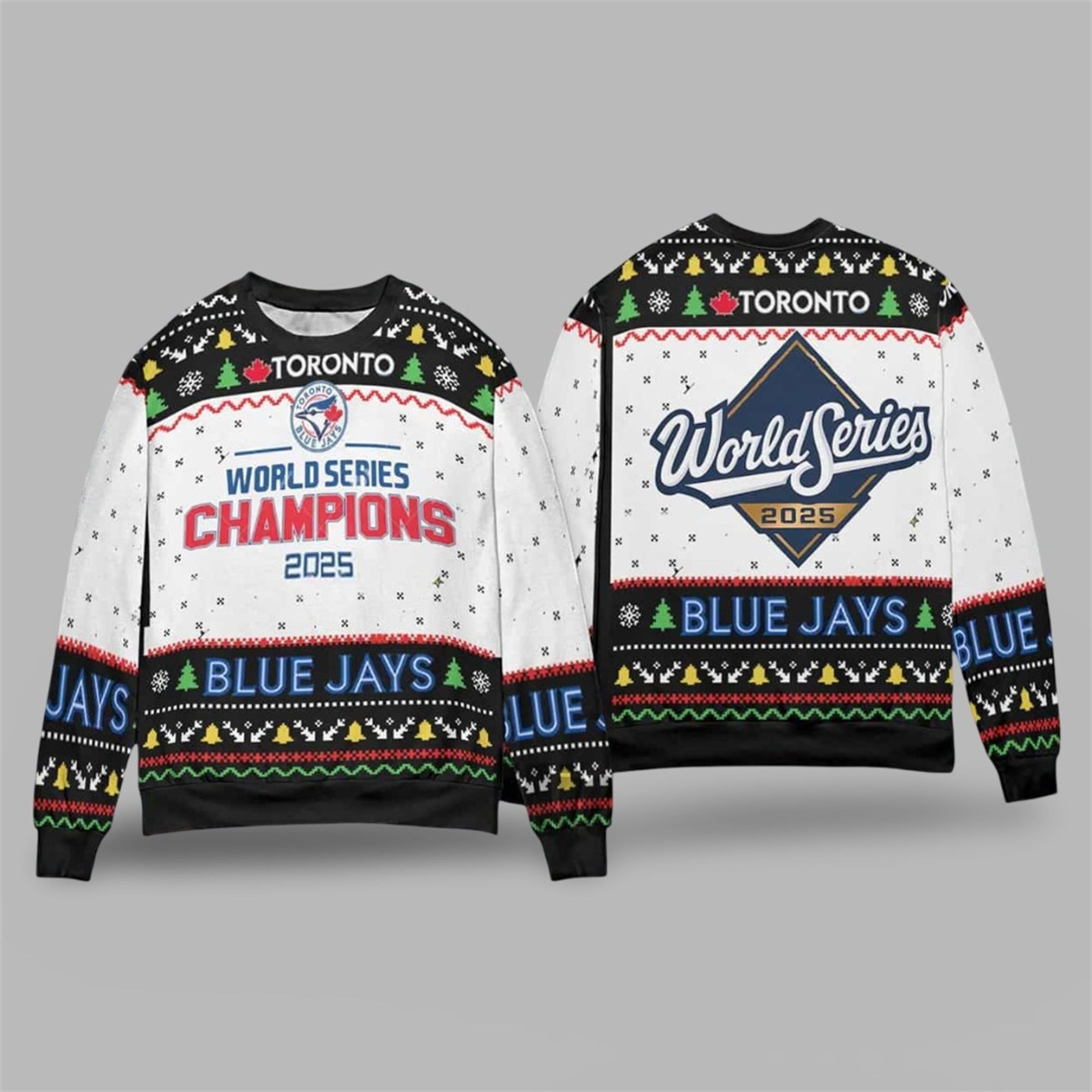 Blue Jays World Series Champions 2025 Christmas Ugly Sweater 3 Blue Jays World Series Champions 2025 Christmas Ugly Sweater 3