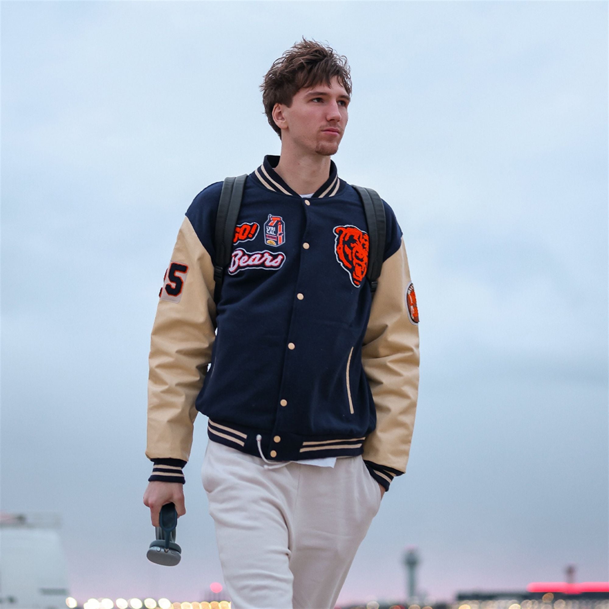 2025 Buzelis Matas Chicago Bears Varsity Jacket