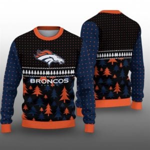 2025 Broncos Ugly Christmas Sweater 1 1