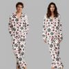 Candy Snow Snowflake Winter Christmas Coffee Pajama Set 2