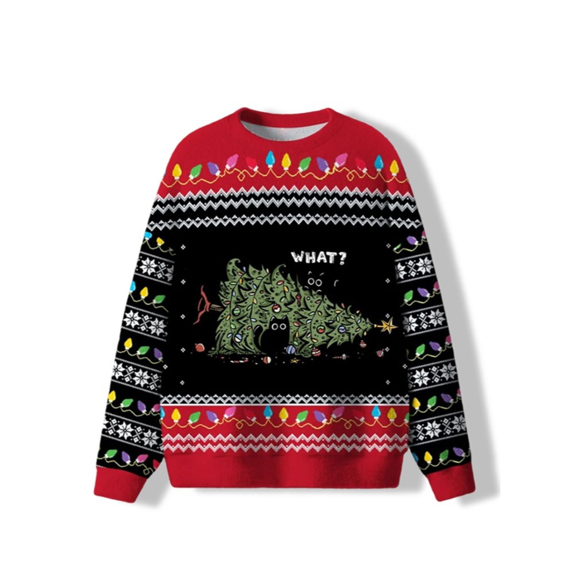 Cat Tree What Ugly Sweater 2025 Christmas 2 Cat Tree What Ugly Sweater 2025 Christmas 1 2