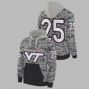 11 Virginia Tech Stone Wall 2025 Hoodie 1