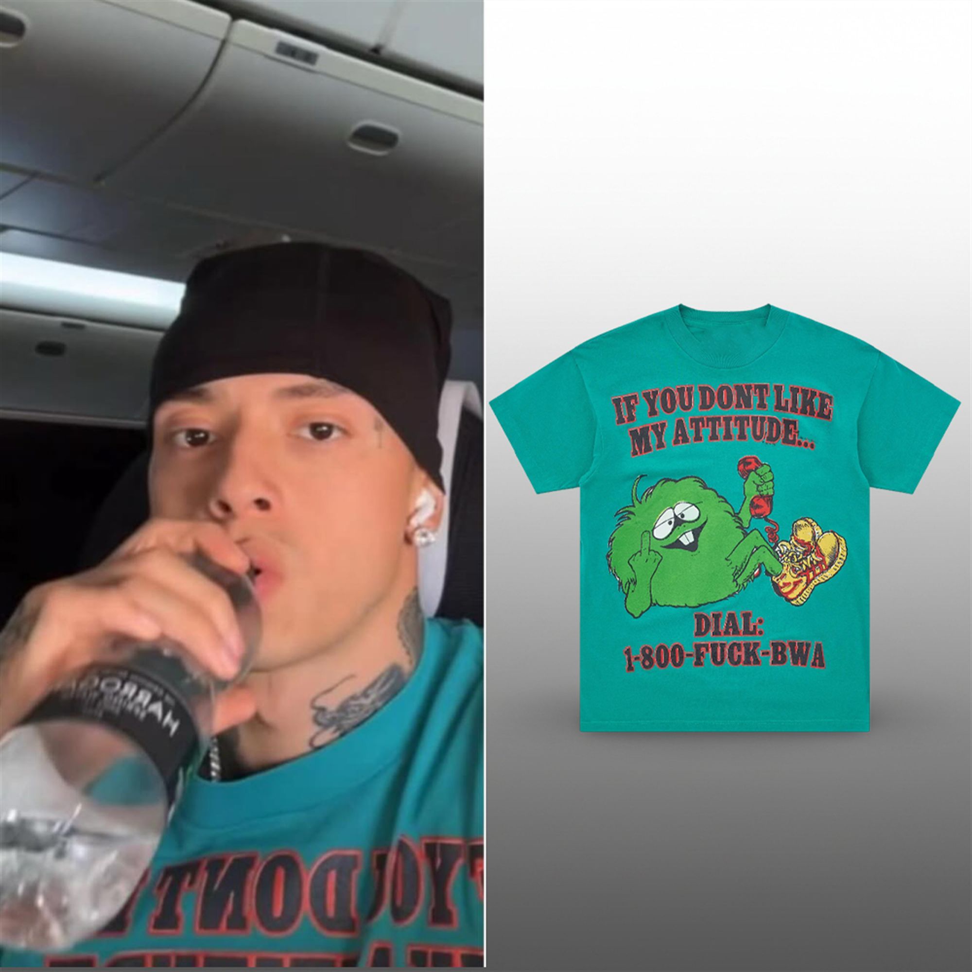 Central Cee If You Dont Like My Attitude Dial 1 800 FUCK BWA Shirt 334 Central Cee If You Don't Like My Attitude Dial 1 800 FUCK BWA Shirt