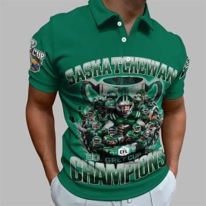 Saskatchewan 2025 Grey Cup Champions Polo Shirt 1