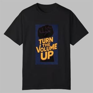 Zohran Mamdani Donald Trump Turn The Volume Shirt (1)