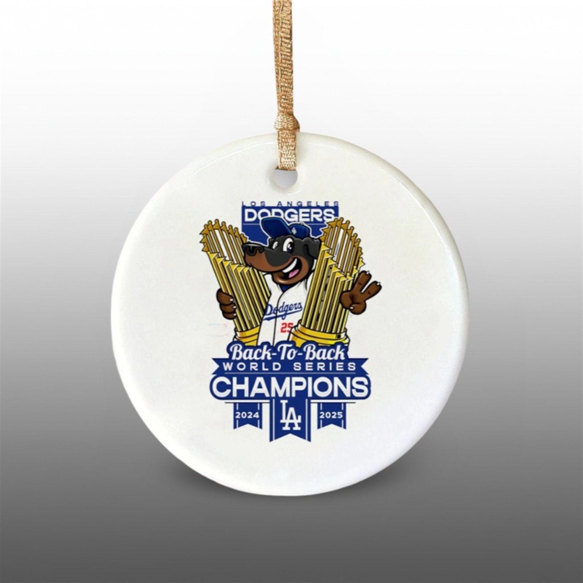 Dachshund Dodgers Back To Back World Series 2024 2025 Ornament 1 1 Dachshund Dodgers Back To Back World Series 2024 2025 Ornament 1 1
