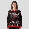 Deadpool The Other Jolly Guy In A Red Suit Ugly Christmas Sweater 1 2