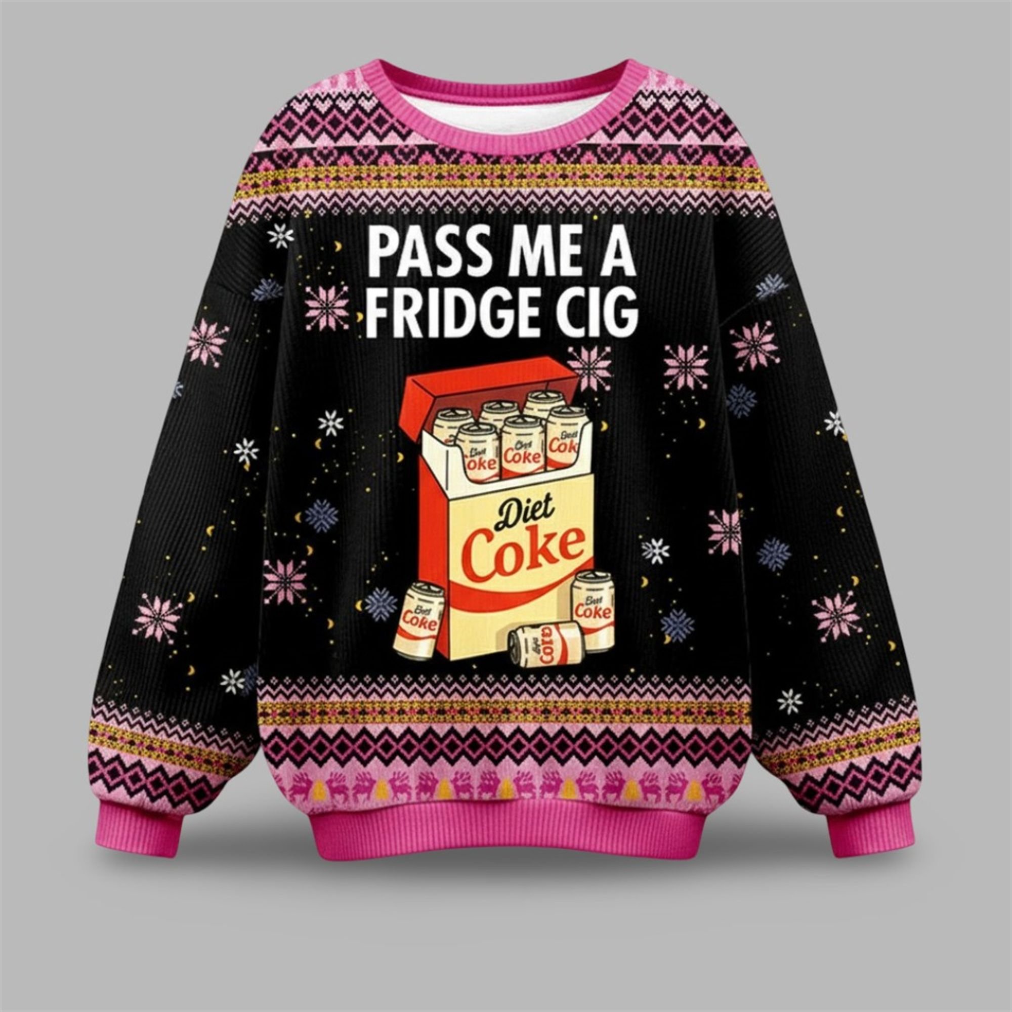 Diet Coke Pass Me A Fridge Cigarette Ugly Sweater 2025 Christmas 1 Diet Coke Pass Me A Fridge Cigarette Ugly Sweater 2025 Christmas 1