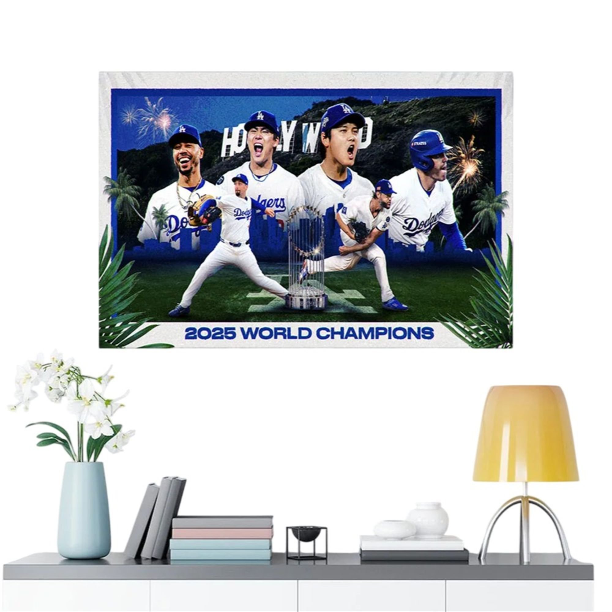 Dodgers 2025 Win World Champions Canvas 2 Dodgers 2025 Win World Champions Canvas 1 2