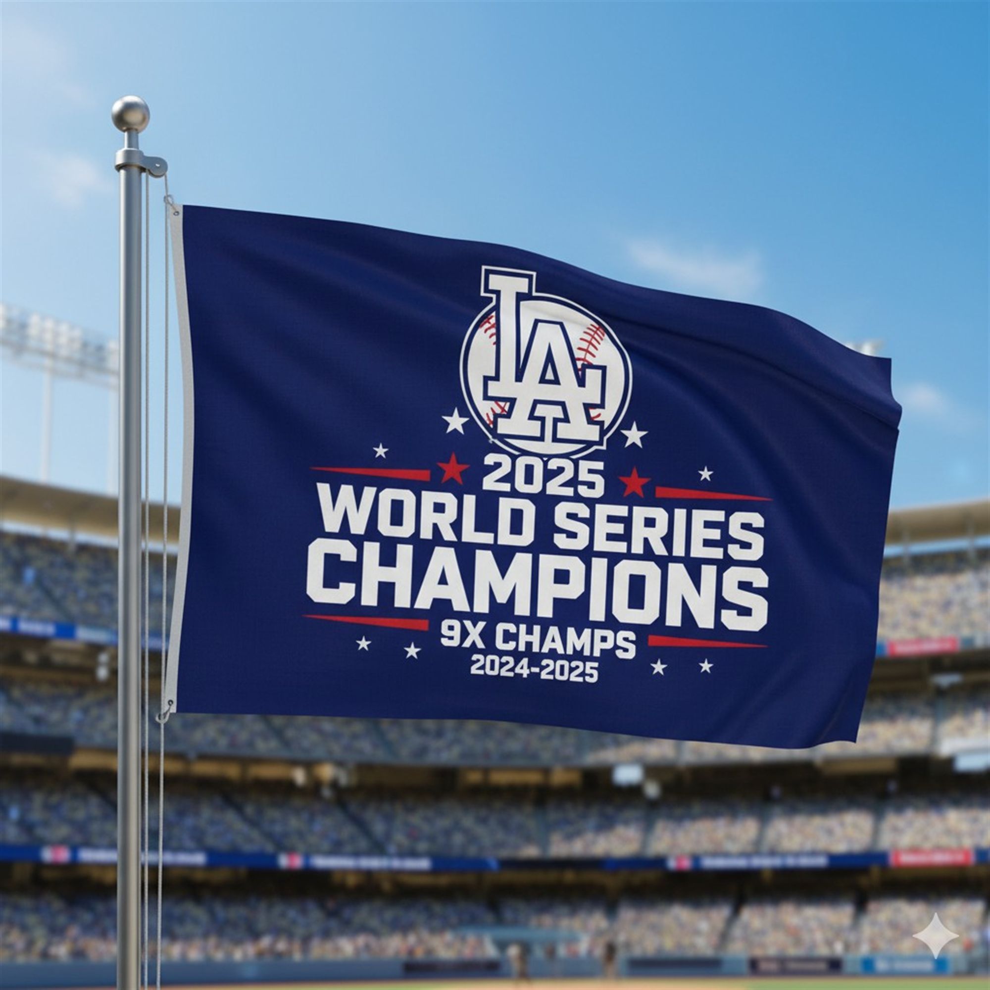 Dodgers 2025 World Series Champions 9X Champs Flag 2 Dodgers 2025 World Series Champions 9X Champs Flag 2