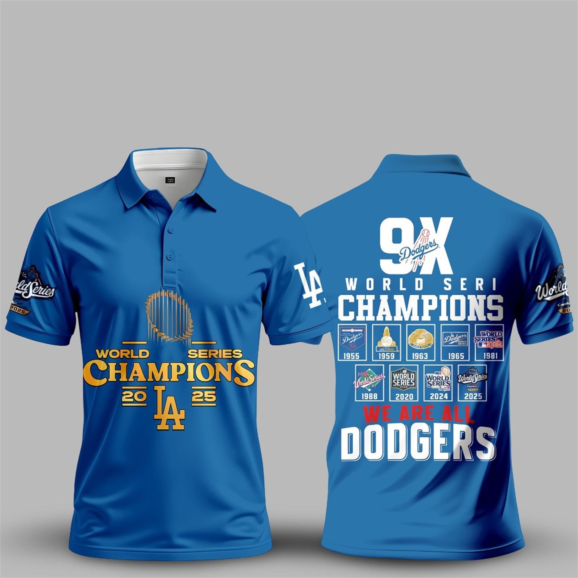 Dodgers 2025 World Series Champions We Are All Dodgers Polo Shirt 1 Dodgers 2025 World Series Champions We Are All Dodgers Polo Shirt 1