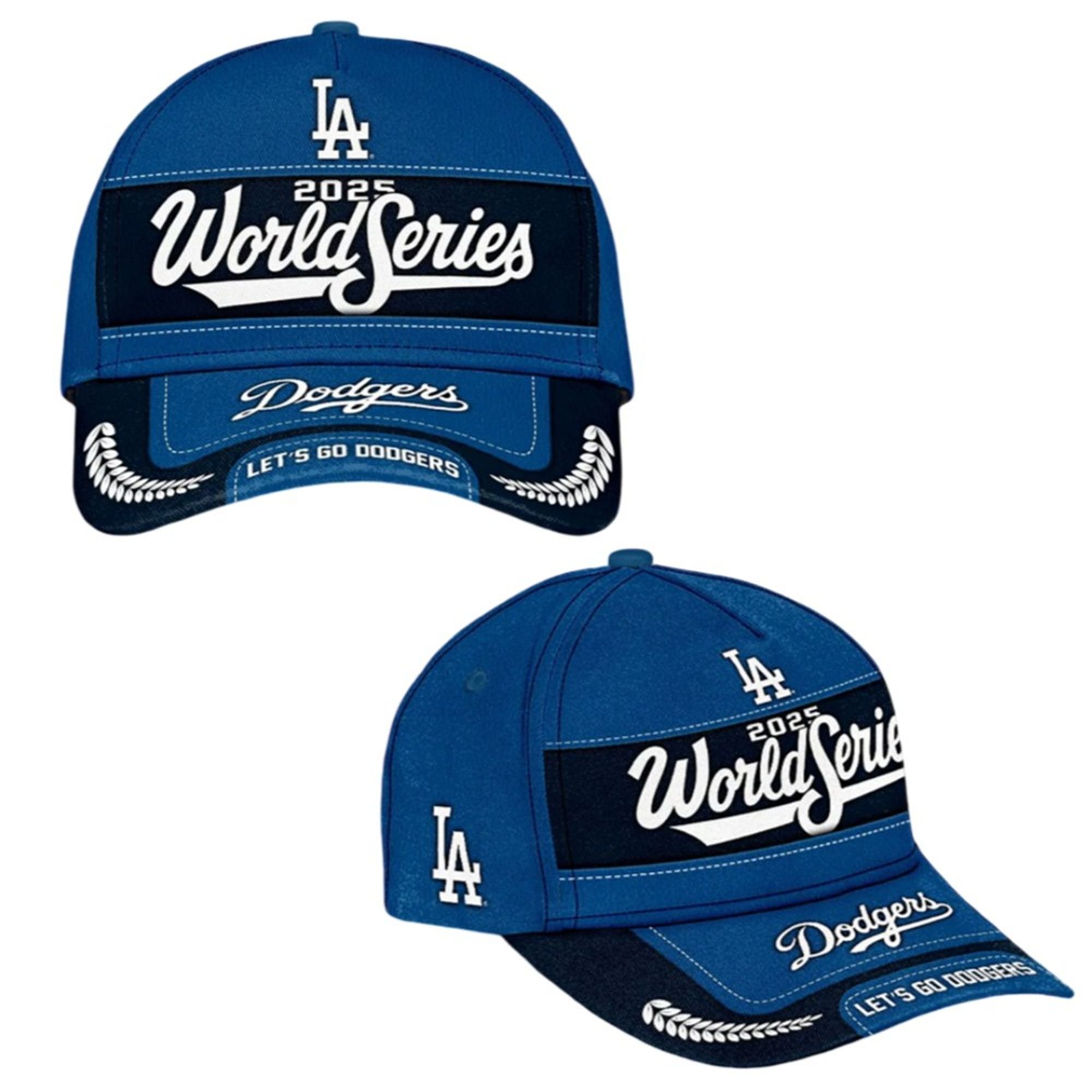 Dodgers 2025 World Series Let's Go Dodgers Cap 2 Dodgers 2025 World Series Lets Go Dodgers Cap 1 2