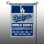 Dodgers 9 Time World Champions Series Garden Flag
