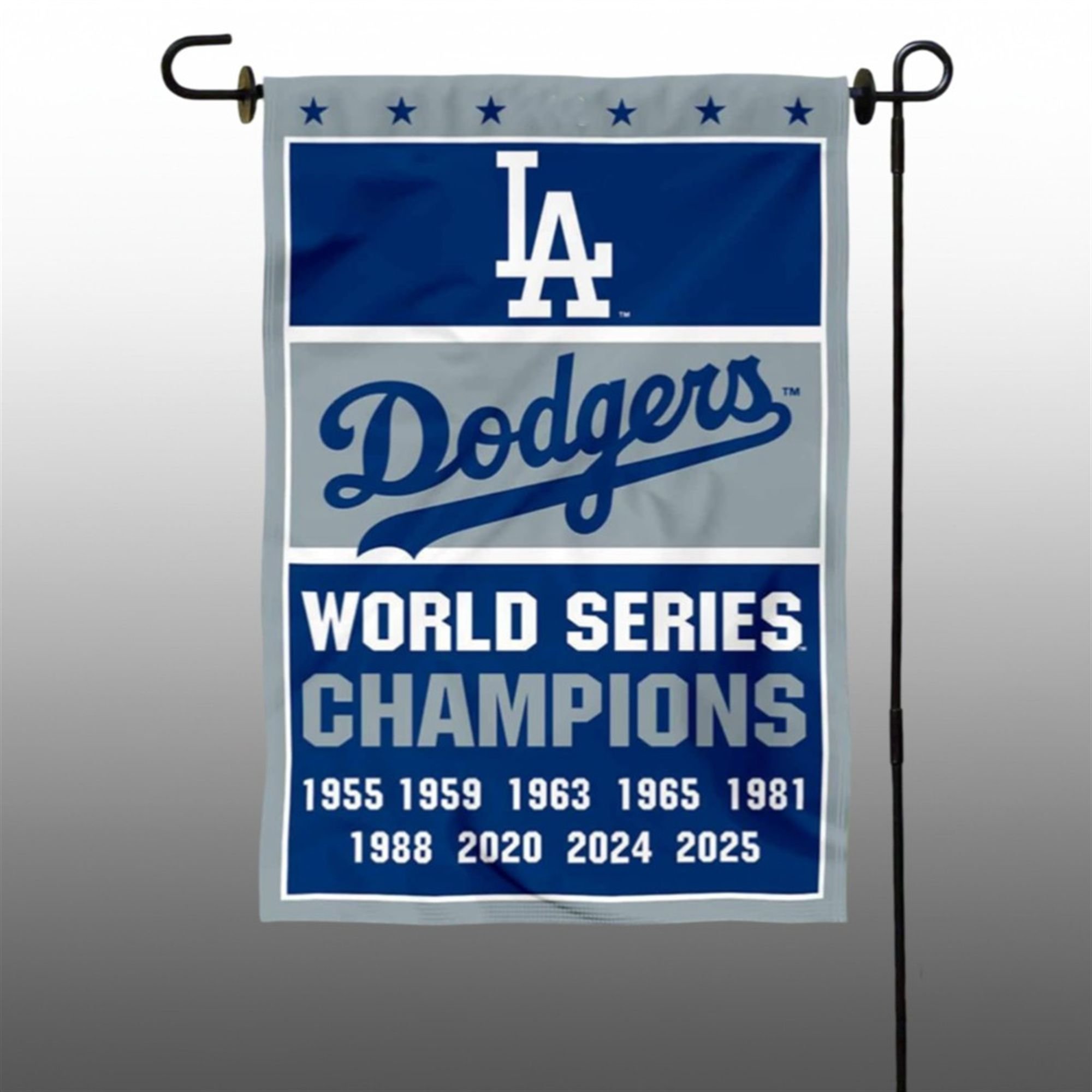 Dodgers 9 Time World Champions Series Garden Flag 1 1 Dodgers 9 Time World Champions Series Garden Flag 1 1