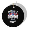 Dodgers Back 2 Back 2025 World Series Champions Ornament 3 Dodgers Back 2 Back 2025 World Series Champions Ornament 1 2