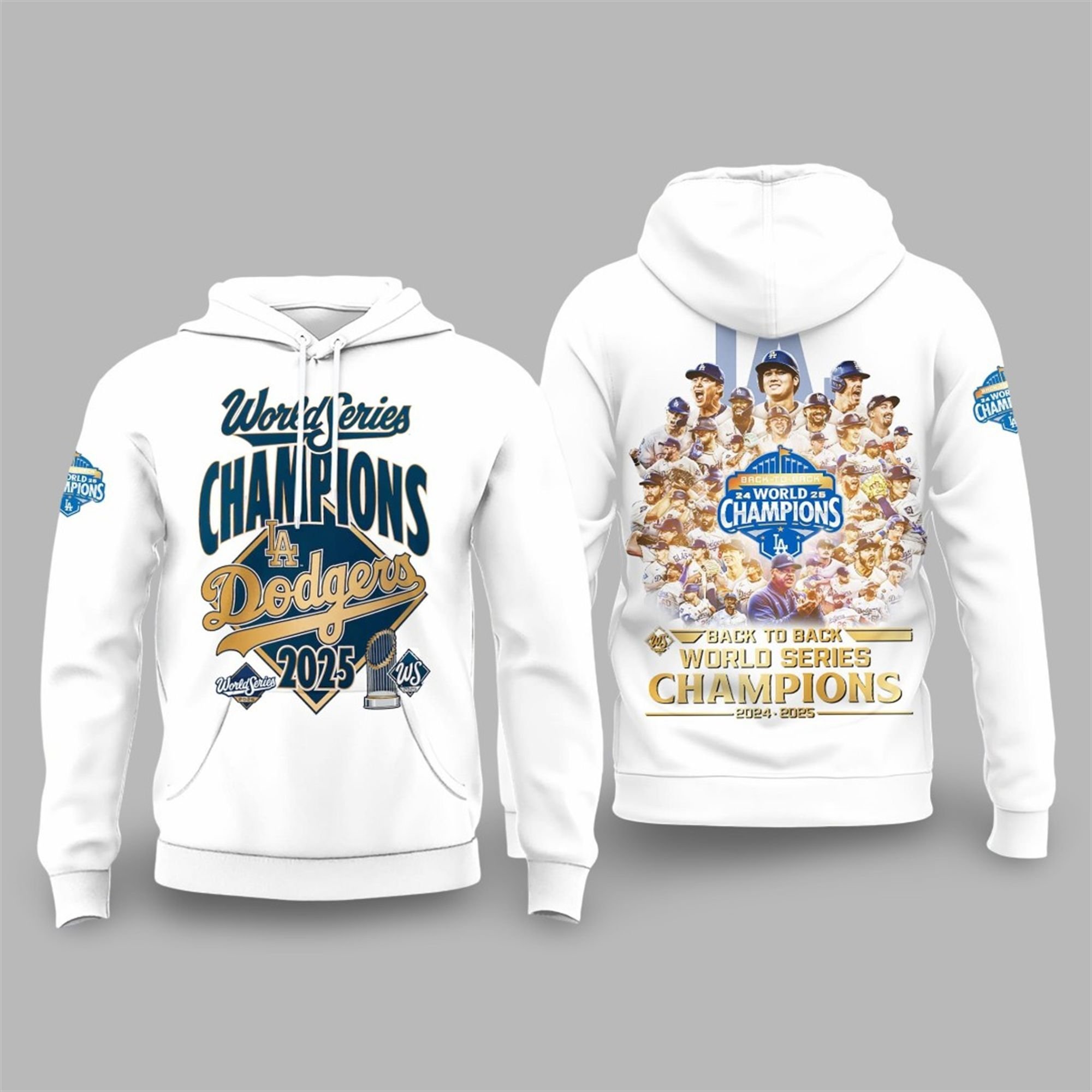 Dodgers Back To Back World Series Champions 2025 Hoodie 2 Dodgers Back To Back World Series Champions 2025 Hoodie 2