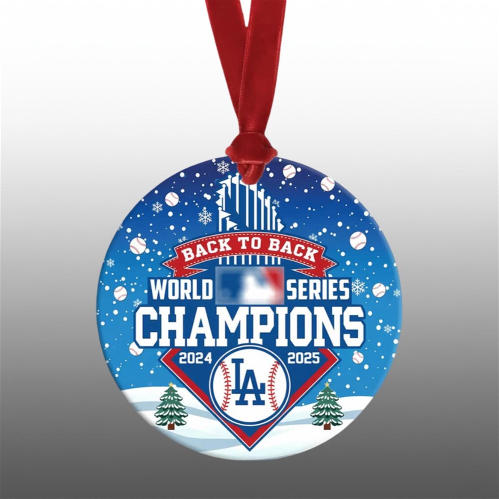 Dodgers Back to Back World Series Champions 2025 Christmas Ornament 1 1 Dodgers Back to Back World Series Champions 2025 Christmas Ornament 1 1