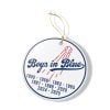 Dodgers Boys in Blue 9 Time World Series Champions Ornament 1 2
