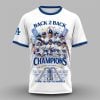 Dodgers World Series 2024 2025 Back 2 Back Champions Shirt 1