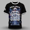 Dodgers World Series 2024 2025 Back 2 Back Champions Shirt 3