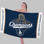 Dodgers World Series 2025 Champions Beach Towel