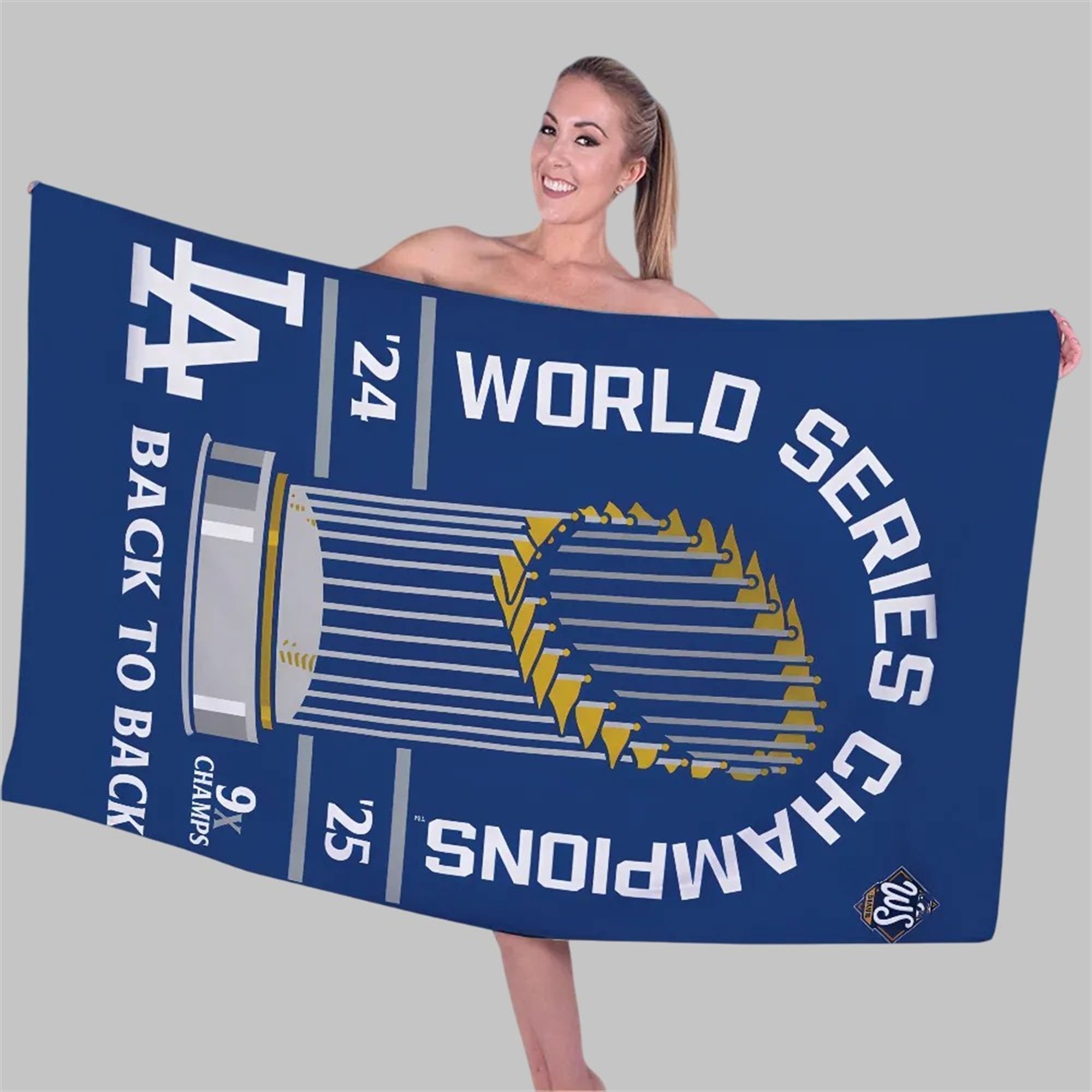 Dodgers World Series Champions 2025 9x Champs Beach Towel 1 Dodgers World Series Champions 2025 9x Champs Beach Towel 1